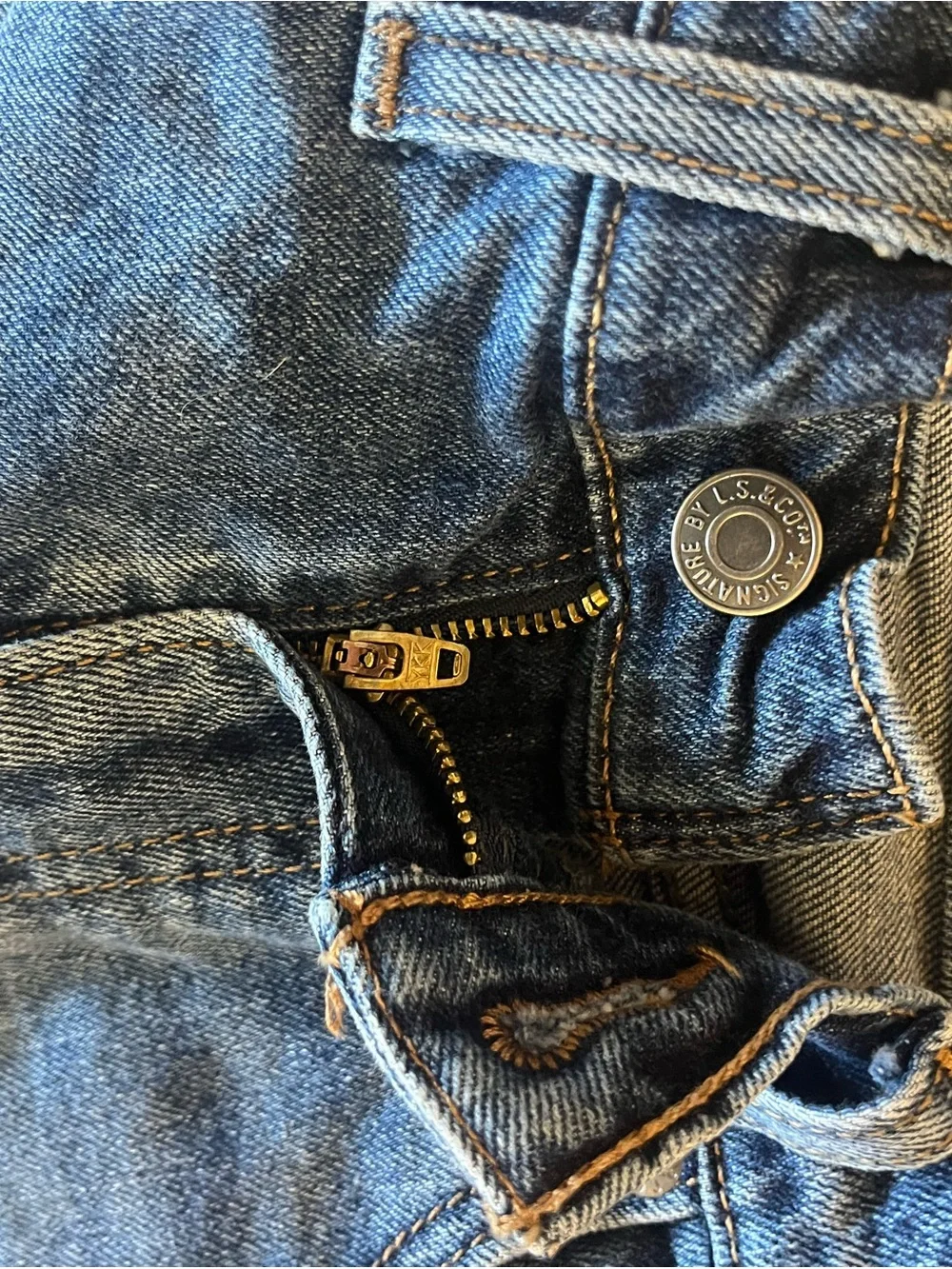 Signature by Levi Strauss Men's Blue Slim Straight Jeans